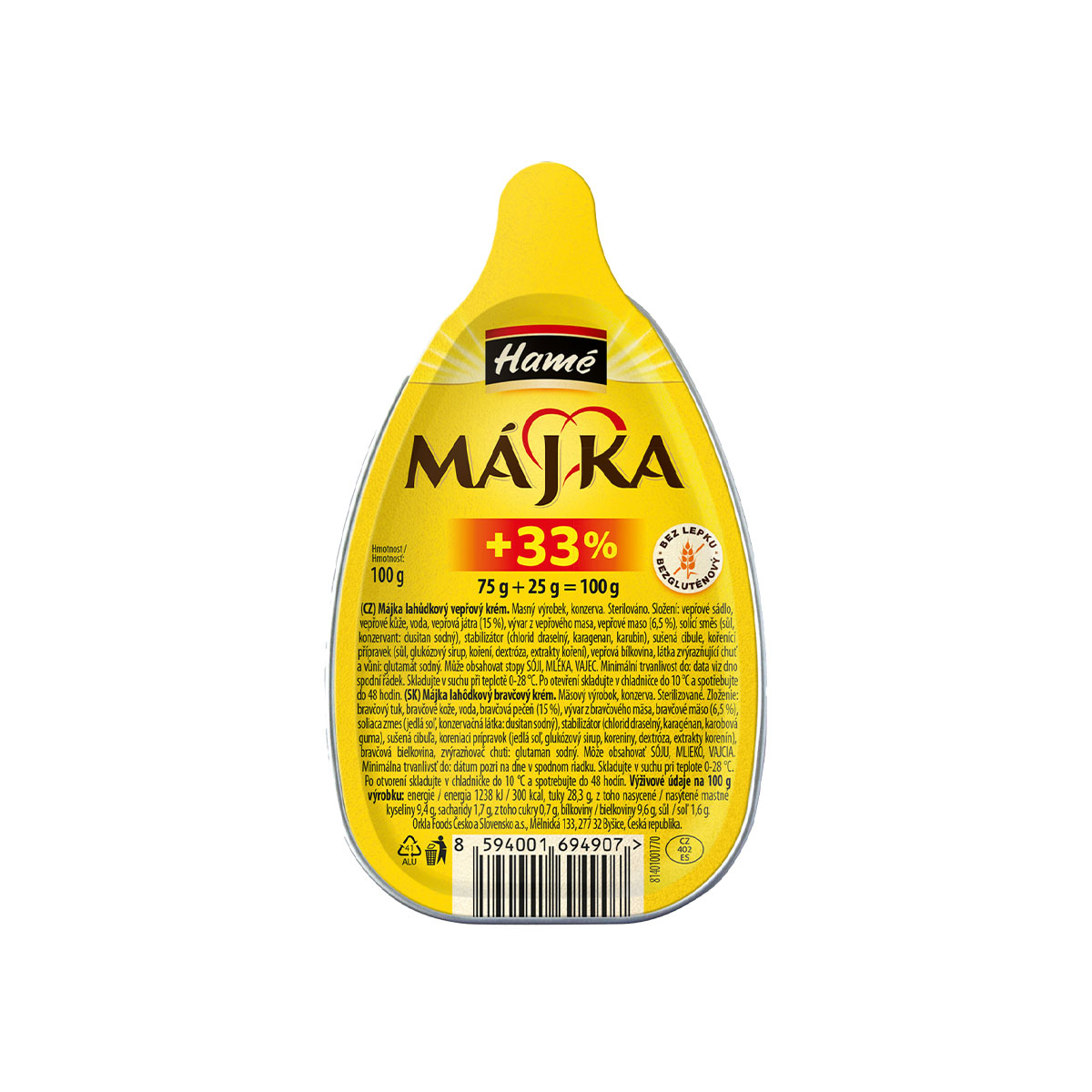 Májka 75g+33%